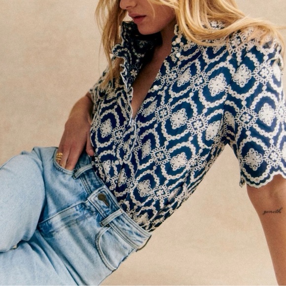 Sézane Dahlia Shirt - Picture 2 of 10